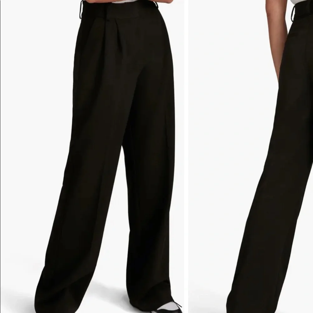 FAVORITE DAUGHTER The Favorite Pant Pleat Pants BLACK SIZE 12 NEW. 0694 - Picture 2 of 8